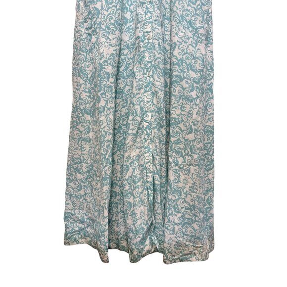 Anthropologie The Irene Linen Long Shirt Dress XXS Puff Sleeve Dainty Prairie - Picture 8 of 16